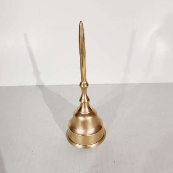 Brass Bells Hand String Plate Lot Vtg Made in India Etched MCM Decor Purple - Picture 2 of 16